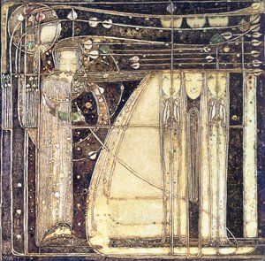 विंड ऑफ़ द ओपेरा, c.1902 (inlaid gesso पैनल)